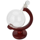 Globe Whiskey Decanter Wine Aerator Glass Wine Bottle With Holder Rack Alco S8J6