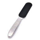 1pc stainless steel double side pedicure foot file +10pcs dry sanding paper  ME
