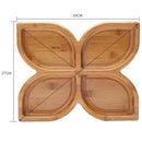 Bamboo Candy Board Fruit Nut Bowl Home Decor Service Tray Display Part Nut