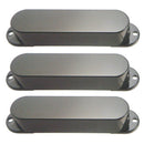 3Pcs Plastic Black Pickup Covers Single Coil for   Electric Guitar Accs