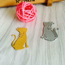 DIY Cat-shaped Cutting Dies Stencil Scrapbooking Embossing Template Craft