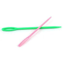 50 PCS 7cm Plastic Crochet Hooks Knitting Needles Set Random Color Y3B4