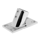 Marine-Grade Stainless Steel 316 Deck Handrail Base Rectangle 60 Degree 7/8"