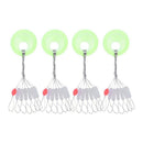 700 Pcs/100 Groups Fishing Bobber Stopper 7 In 1 Transparent Rubber Cylindr