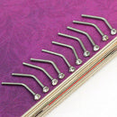 10x Stainless Steel Bead Bone Screw Nose Stud Rings Bar Bogen Sexy