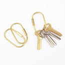 Durable brass screw lock clip key chain ring, simple style car keychain Nice Gif