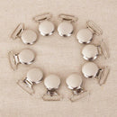 10Pcs Metal Pacifier Suspender Clips Holders for DIY Sewing Craft 2.5cm