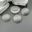 10pcs /lot 20mm Round Flat Back Clear Glass Cabochon Time Gem Patch Z1F6