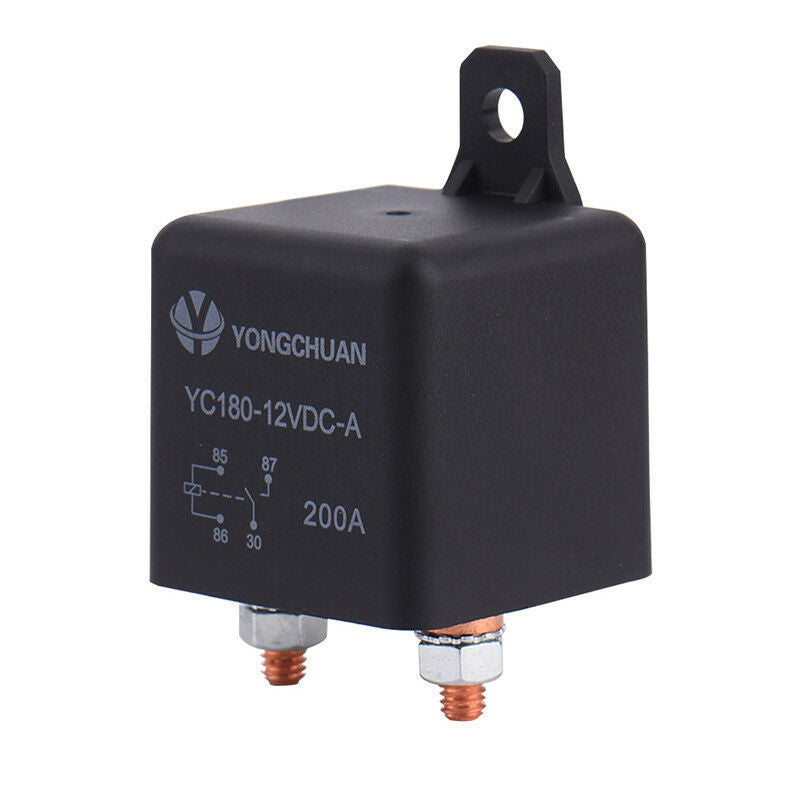 200A 12V 2.4W DC Car Truck Van On Off Changeover Switch Fused Relay Automotive