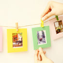 10PCS Mini Hanging Photo Frames DIY 6'' Picture Clip Rope Album Card Deco Dwgp