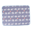 Baby Six-Layer Gauze Padding Mattress Changing Diaper Pad  Blue elephant