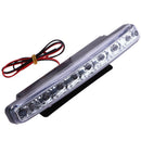 Universal Waterproof 8 LED Car Driving Light Daylight Daytime Running Head Lamp