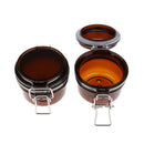 2, Amber, Empty, 120 Gram Plastic Pot Jars, Cosmetic Containers
