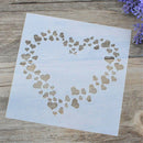love heart layering stencils scrapbooking album masking painting template too 3c