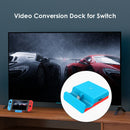Type-C Game Console Dock for N-Switch HDMI to TV Video Converter (Blue Red) A
