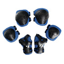 6 Pcs Kid Child Roller Skating Bicycle Knee Wrist Guard Elbow Pad Blue