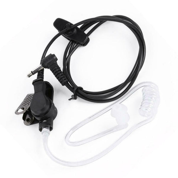 Straight Listen Only Transparent Acoustic Tube Earpiece Earphone 3.5mm Mono Jack