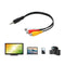 3.5 mm Jack Male To 3 RCA Female Converters Audio Video Cable Stereo Adapter New