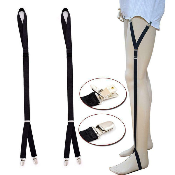 Solid Color Men Shirt Stays Garters Shirts Socks Gentleman Belt Suspenders #gib