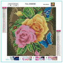 5D DIY Full Drill Diamond Painting Charming Flowers Cross Stitch Embroidery