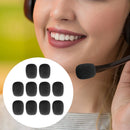 Black Pack of 10 Handset Clip-on Microphone Mic Windscreen Windshield Sponge