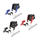 Stable Motorcycle Handlebar Phone Holder+QC3.0 Smart Quick Charger Black