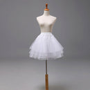 White Short Petticoats Women A Line 3 Layers Underskirt For Wedding Dress C5X4