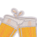 diy embroidery beer badge iron on patch for clothes stickers fabric OZ