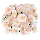 50Pcs Artificial Silk Rose Flower Heads Bulk Bride Wedding Party Decor Pink