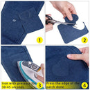 Iron On Denim Patches For Clothing Jeans 12 Pcs, 3 Colors (4.9 inch X 3.7 i