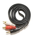 1.5m 5 ft Y 3.5mm Male Plug to Dual 2RCA Jack Cable Stereo PC Audio Splitter LJ