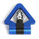 Aluminum Screw-on Front Bumper Triangle Tow Hook for European Car (Blue) A