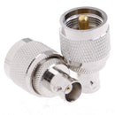 1x UHF Male PL259 PL-259 plug to BNC Female jack RF coaxial adapter connector'OZ