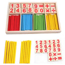 1Set wooden toys mathematical intelligence stick preschool educational t Gw