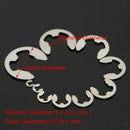 120Pcs Stainless Steel E-Clip Retaining Circlip Assortment Kit 1.5mm ~ 10mm