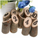Rustic 1-10 Wooden Table Numbers Wedding Birthday Party Centerpieces Decor