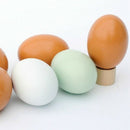 10Pcs Wooden Eggs Creative Diy Handmade Materials Graffiti Toys Kitchen Chi