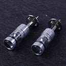 2x  H1 8500K 100W LED White Projector Car Fog Driving DRL Light Bulb Head Lamp