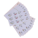 120pcs/lot thank you Flower Seal Stickers Birthday Cookie Cake Gift DIY Lab BX
