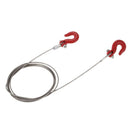 5X(1/10 RC car Crawler Steel Tow Rope with Hooks for SCX10 Wraith Axial D9 J3P8)