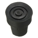 Walking Stick Cane Crutch Pad Rubber Heavy Duty Metal Ferrule End Bottom 19mm LJ
