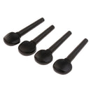 4x Violin Fiddle Tuning Pegs Ebony Wood for Violinist Musical Gift