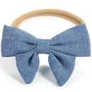 Baby Print Knotted Bow Hair Band 10 Pieces / Set of Children'S Hair Accesso