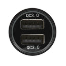 PQ3C 36W Car Charger Fast Charging Dual QC 3.0 USB 5A Phone Charger Adapter