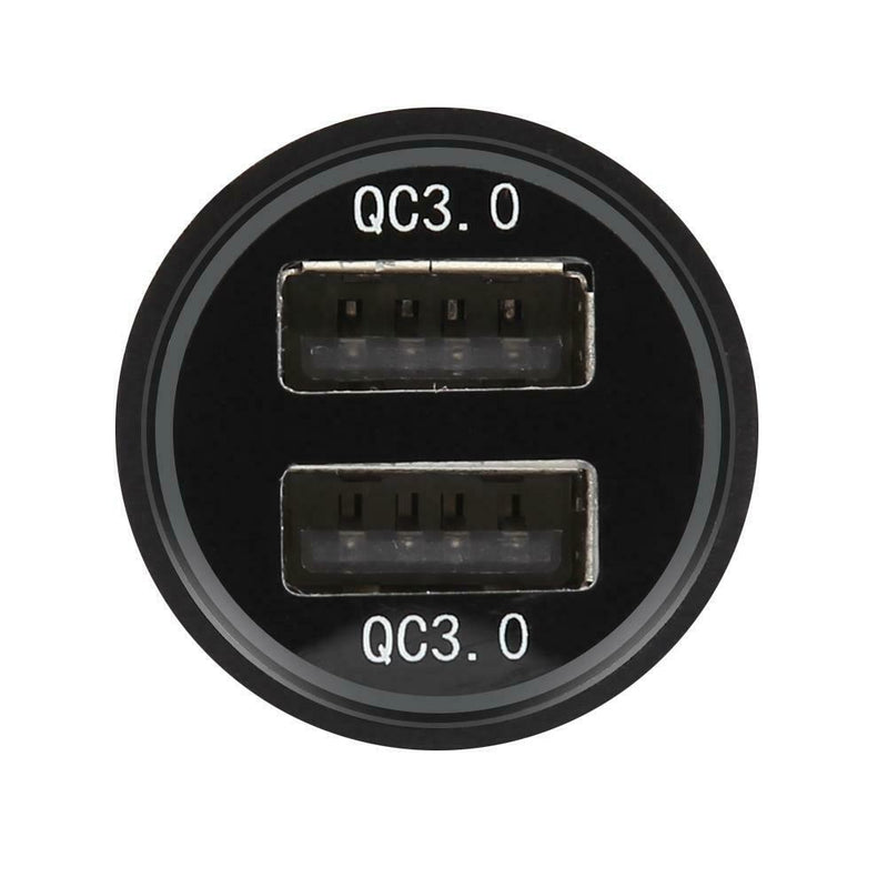 PQ3C 36W Car Charger Fast Charging Dual QC 3.0 USB 5A Phone Charger Adapter