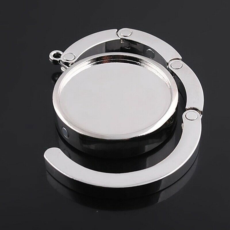 10Pcs Diy Foldable Glossy Handbag Bag Purse Hanger Folding Hook Holder for  E6F1