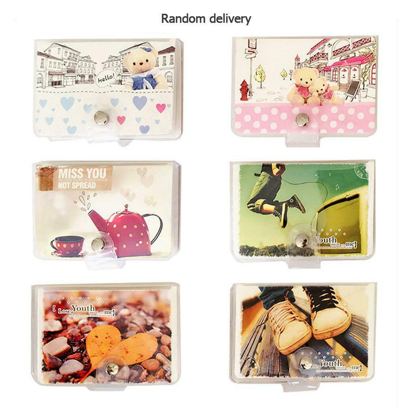 Multi-card Cartoon PVC Purse Men Women Credit Card Holder Coin Clip Wallet