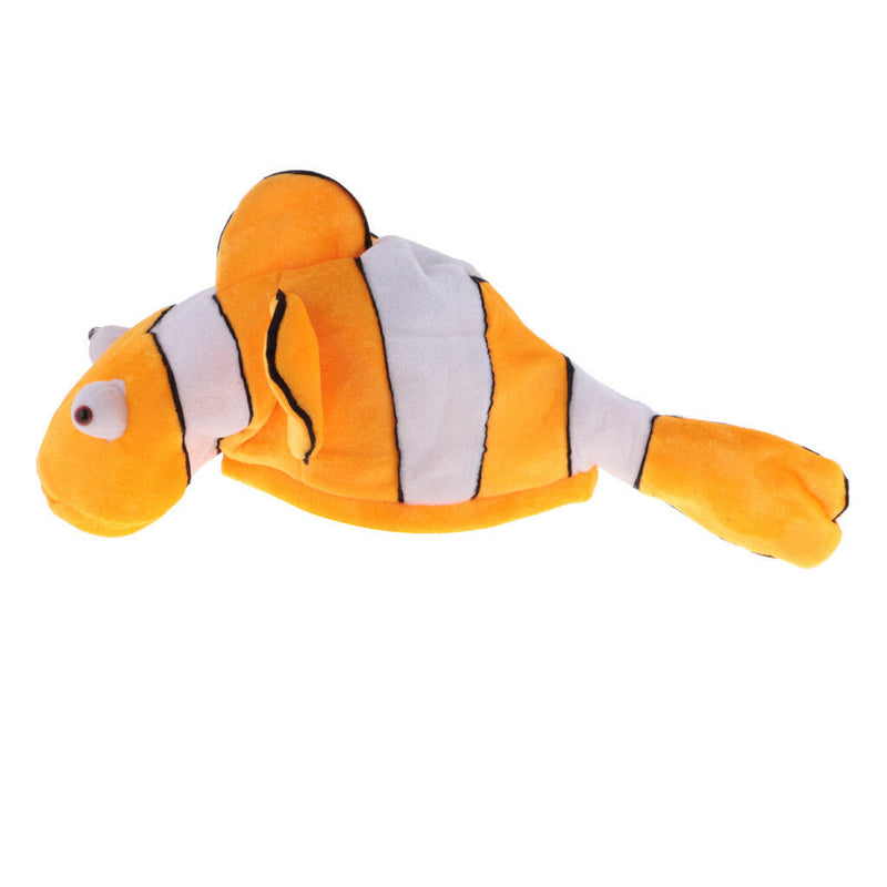 Men Women Kids Clownfish Sea Animal Costume Cap Hat Party Fancy Dress Props
