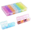 28 Grid Plastic Storage Box Storage Box Jewelry Box Bead Box Nail Art Rhine U1D4