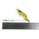 3Pcs/Lot Shrimp Soft Fishing Lure 9Cm 6G Artificial Bait with Luminous Bead